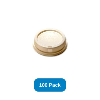 ecotainer Lid for 10-20 oz Hot Cup Made in USA - Pack of 100