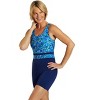 Sporti Sporti HydroLast Spring Garden Chlorine Resistant Scoop Back Unitard One Piece Swimsuit Spring Garden 14 - 3 of 4