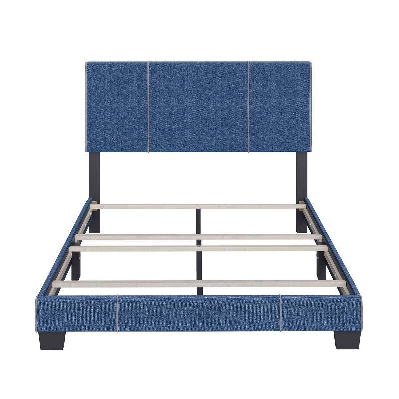 Full Lucena Linen Upholstered Full Bed Frame Blue Boyd Sleep Eco Dream, 2 of 9
