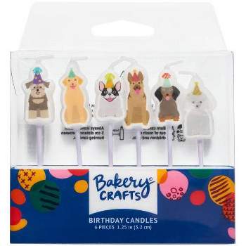 Bakery Crafts Party Dogs Candles - 6pc