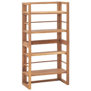 vidaXL Solid Wood Teak Shelving Unit Storage Cabinet Furniture - 47.2" - 1 of 4