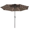 Sonkuki Patio 10FT LED Market Umbrellas With Solar Lights, Table Umbrella for Patio and Outdoor With Tilt Button for Deck and Pool - 2 of 4