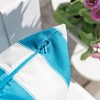 TopComfy Support Pillow Horizon Stripe Weather Resistant Soft Fabric for Patio and Indoor, Blue, 17"*17"*10" - 3 of 4
