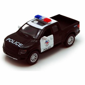 KiNSMART 2013 Ford F-150 SVT Raptor Supercrew 1:46 5" Die Cast Metal Model Toy Truck (Rescue Police) - 1 of 1