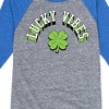 Boys' - Instant Message - St. Patrick's Day Lucky Vibes Raglan Graphic T-Shirt - 2 of 4