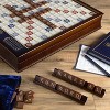 WS Game Company Scrabble Deluxe Edition Board Game with Rotating Wooden Game Board - image 4 of 4