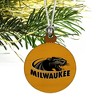 University of Wisconsin Milwaukee Official Logo Mini Small Tiny Wood Christmas Tree Holiday Ornament - 3 of 4