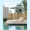 TackView 9FT Outdoor Patio Umbrella with 8 Ribs, Push Button Tilt & Crank, Striped Market Umbrella, UV Protection Waterproof - 3 of 4