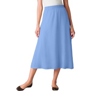 Woman Within Plus Size 7-Day Knit A-Line Skirt - 1 of 4