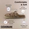 CUSHIONAIRE Benson Women’s Fisherman Clog – Suede Slip-On Sandal with Adjustable Buckle & Contoured Cork Footbed - 3 of 4