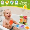 Interactive Duck Bath Toys for Babies 12+ Months, Mold-Free Set with 3 Stacking Cups - 2 of 4