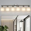DAKAFUL Modern Bathroom Vanity Light, 4/5/6//8/10-Light Vanity Fixtures with Clear Glass Shade, Reversible Wall Sconces Over Mirror,for Bedroom - 2 of 4