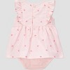 Carter's Just One You® Baby Girls' Striped Bunny Dress - Pink - 2 of 3