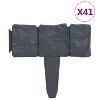MOEPISY Lawn Fence Stone Look 41 pcs Plastic 393.7 inch - 2 of 4