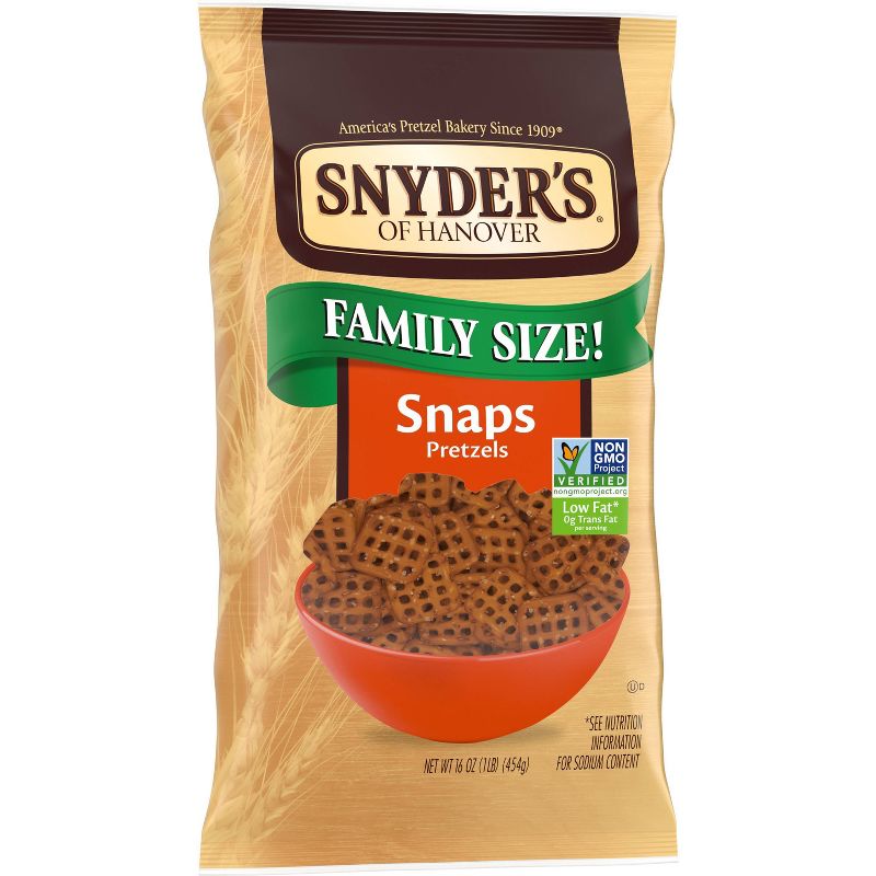 Snyder&#39;s of Hanover Pretzel Snaps Family Size - 16oz, 4 of 7