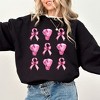 Simply Sage Market Women's Graphic Sweatshirt Coquette Breast Cancer Collage - 2 of 4