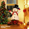 VINGLI 4FT Auto-Waving Outdoor Snowman Christmas Decorations, Lighted Pop Up Snowman w/120 LED Lights, Indoor, Yard, Outside Xmas Decor - 3 of 4