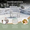 WestinTrends Malibu 7-Piece HDPE Outdoor Dining Patio Table and Chairs Set - 3 of 4