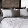 French Linen Box Stitch Quilted Sham Set | BOKSER HOME - 3 of 4