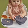 Austin Baby Co Silicone Collapsible Bowl – Reusable Container with Two Lids for mealtime, snack time, and storage– BPA free for Toddlers and Babies - 2 of 4