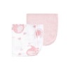 Luvable Friends Infant Girl Cotton Rich Washcloths, Girl Basic Elephant, One Size - 3 of 4