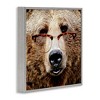 Stupell Industries Grizzly Bear with Glasses, 17" x 17" - 3 of 4