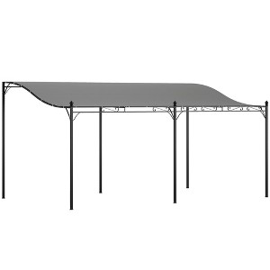 Outsunny Outdoor Pergola Canopy, Metal Patio Canopy with Drainage Holes for Backyard, Garden, Porch - 1 of 4