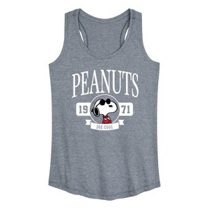 Women's - Peanuts - Collegiate Graphic Racerback Tank - 1 of 4