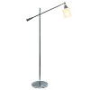 Swing Arm Floor Lamp with Glass Cylindrical Shade - Lalia Home - image 2 of 4