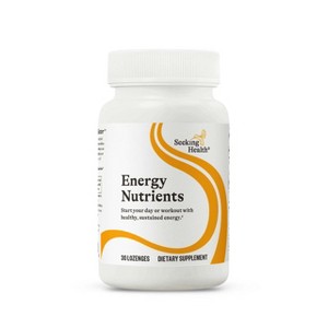 Seeking Health Energy Nutrients, Nutritional Supplement for Energy Support: Memory, ATP Production & Vitality with Glutathione + ATP, 30 Lozenges - 1 of 4