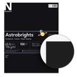 Astrobrights Colored Card Stock 65 lb. 8-1/2 x 11 Eclipse Black 100 Sheets 2202401