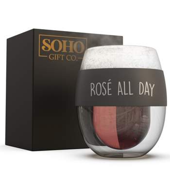 Galvanox SoHo Stemless Wine Glass Rosé All Day - Makes a great gift