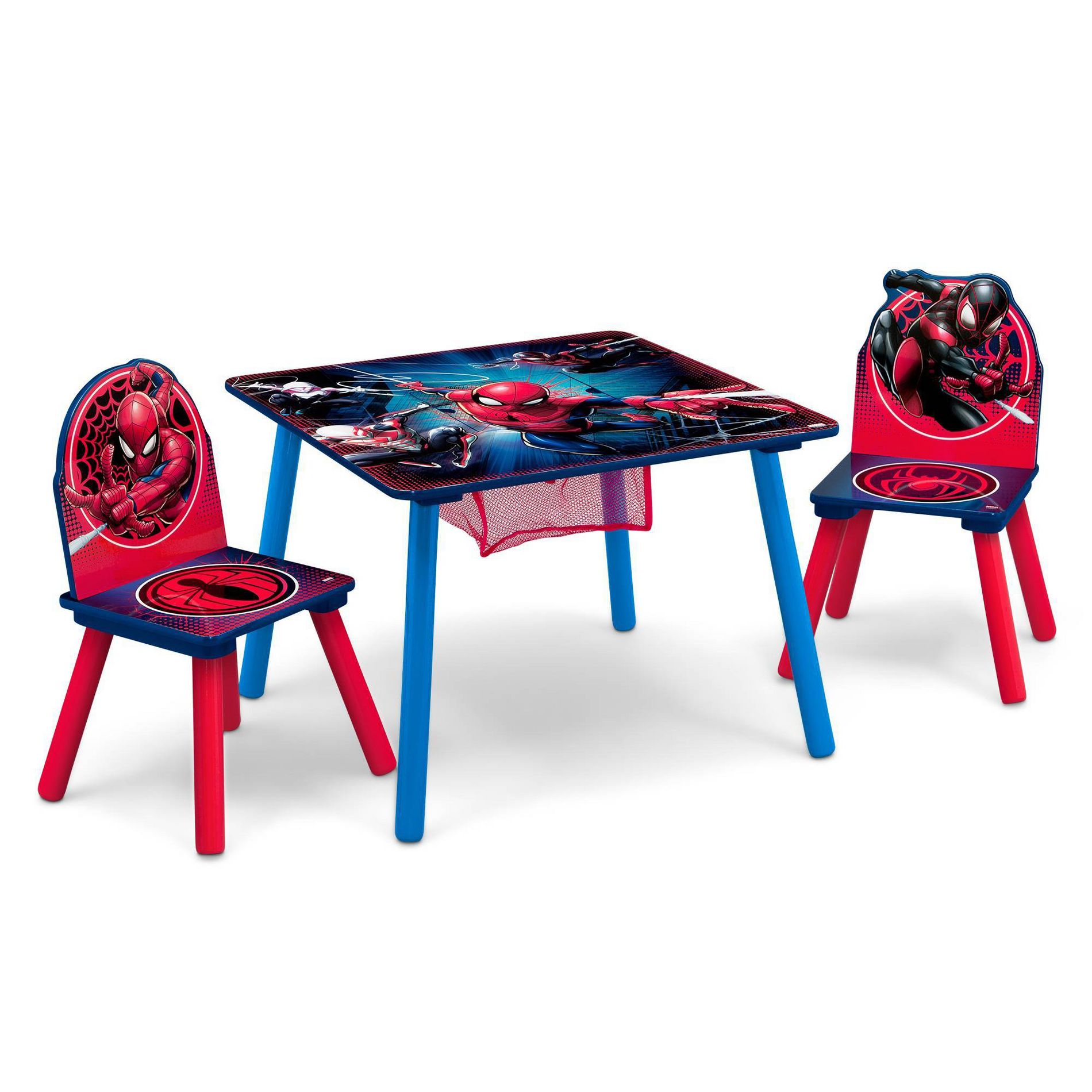 Delta Children Kids' Table and Chair Set with Storage - Green Gold Gold Certified - Spider-Man
