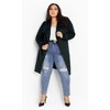 Women's Plus Size Isabella Coat - emerald | CITY CHIC - 2 of 4