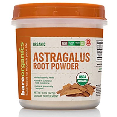 BareOrganics Herbal Supplements Organic Astragalus Root Powder