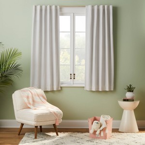 Blackout Irregular Mini Striped Kids' Panel - Pillowfort™ - 1 of 4