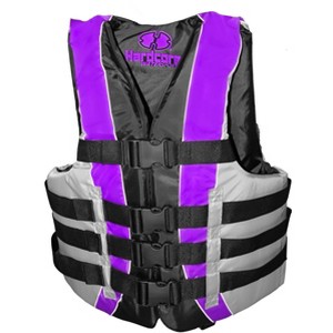 High-Performance Hardcore Adult Life Vest | USCG Approved Safety Flotation Device | Fully Enclosed and Designed for Max Visibility - 1 of 4