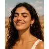 Molenia Star Dangle Hoop Earrings for Women: 14K Gold Plated 925 Sterling Silver Cute Comfy Hypoallergenic Dainty Drop Huggie Earrings Trendy Jewelry - 2 of 4