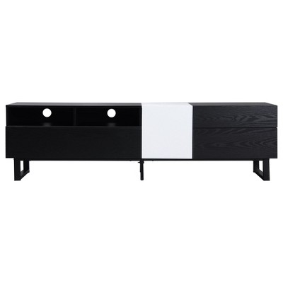 NicBex TV Stand for TVs up to 80 Inches,Modern TV Media Console Table with Drop Down Door,Storage compartments and 2 Drawers