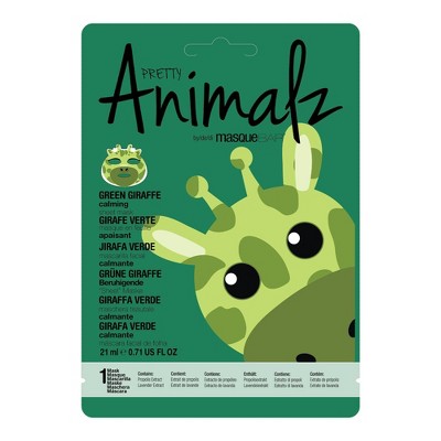 Masque Bar Pretty Animalz Green Giraffe Sheet Mask - 21ml