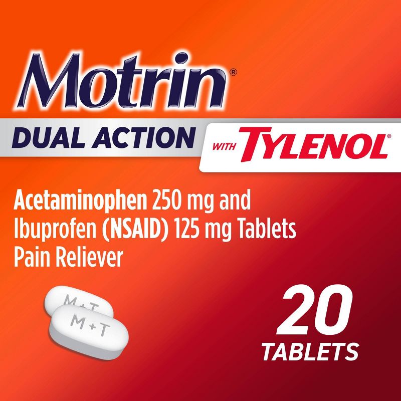 Motrin Acetaminophen Dual Action with Tylenol Pain Reliever, 1 of 11