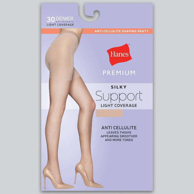 Hanes Premium Women's Sheer High Waist Shaping Pantyhose, 3 of 5