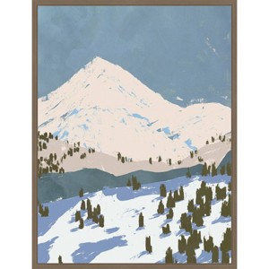 Amanti Art 23"x30" Bunny Slopes II by Jacob Green Framed Canvas Wall Art Print - 1 of 4