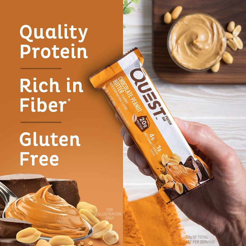 Quest Nutrition Protein Bars - Chocolate Peanut Butter, 5 of 11