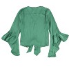 bar III Womens Tie-Front Knit Blouse - 2 of 2