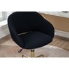 NicBex Adjustable Height Mesh Fabric Home Office 360-degree Swivel Chair with Gold Metal Base,Wide Seat/Vanity Chair - 4 of 4