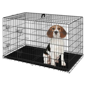 BestMassage 24/30/36/42/48 Inch Dog Crate Dog Cage Dog Kennel with Double Door Removable Tray & Handle Indoor Outdoor Pet Crate - 1 of 4