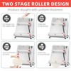 Pizza Dough Roller, Commercial Dough Sheeter - 370W Dual-Roller Electric Stainless Steel, Max 16''  Pasta Maker Compatible - 2 of 4