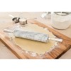 Marble Rolling Pin with Metal Handles White - Fox Run: Handled Food Roller for Baking, 17.5" Length, Spot Clean - image 2 of 3