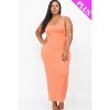 Slickblue Plus Size Solid Maxi Dress for Women, Sleeveless Stretch Jersey Knit, Casual Fit, 14 Colors Options, Size 1XL-3XL - 2 of 4